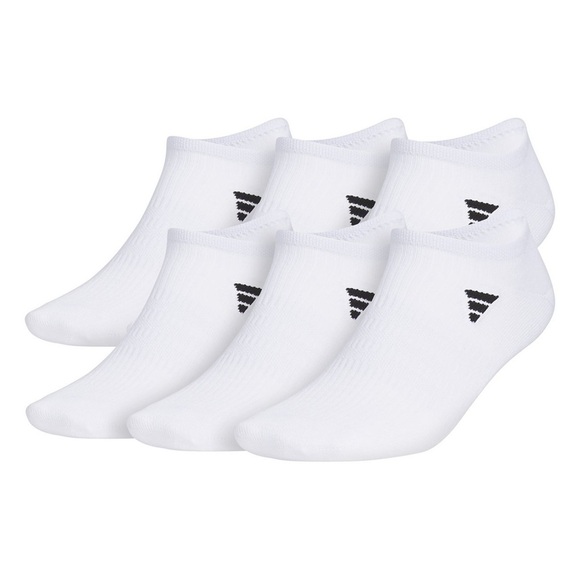 Adidas Men’s 6-Pack Superlite Arch Compression No-Show Socks - Size 6-12 - Picture 1 of 4